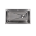 Мийка для кухні інтегрована Lidz Handmade H7545 Brushed Steel 3,0/1,0 мм LDH7545BRU49457