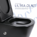 Унітаз підлоговий Qtap Scorpio Ultra Quiet безобідковий з сидінням Soft-close MATT BLACK QT14226088AMB