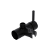 Набор для гігієнічного душу Qtap Inspai-Varius округлий QTINSVARBСRV00440001 Black Matt