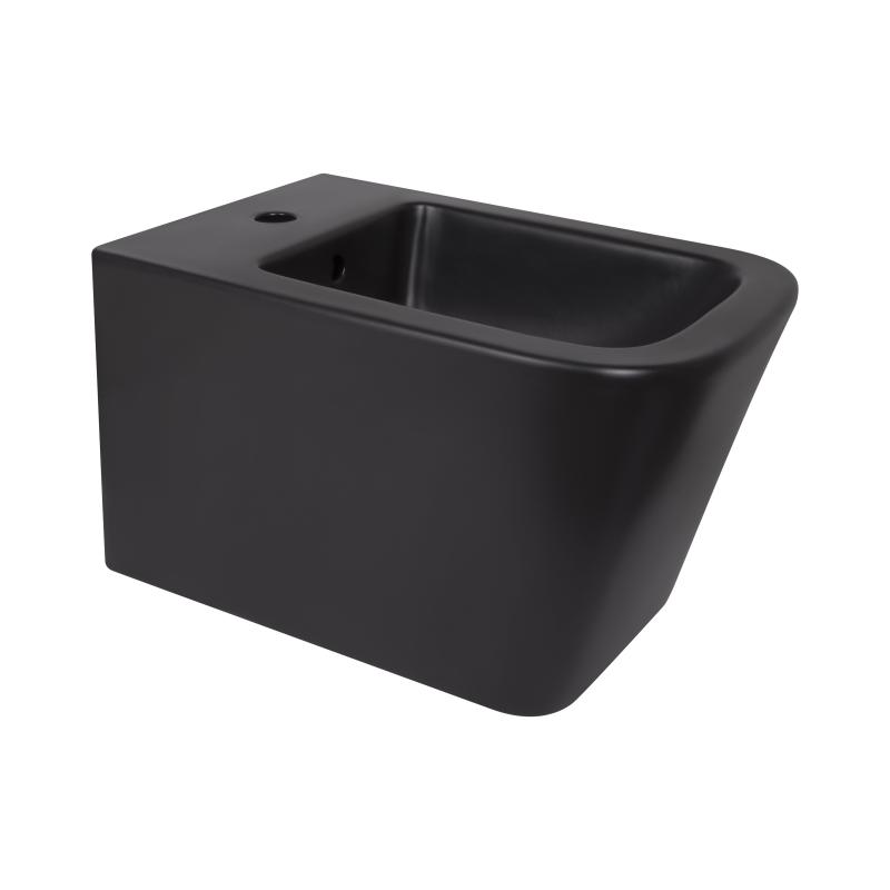 Біде підвісне Qtap Tern New 515x350x320 мм Matt Black QT17551303GMB