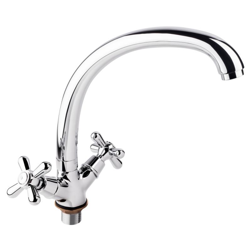 Змішувач для кухні Lidz Dominox 273F двохвентильний LDDOM273FCRM35539 Chrome Змішувач для кухні Lidz Dominox 273F двохвентильний LDDOM273FCRM35539 Chrome