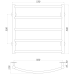 Рушникосушарка UNIO LD W 500-500-5 BLK Драбинка Дуга вода чорна Рушникосушарка UNIO LD W 500-500-5 BLK Драбинка Дуга вода чорна