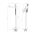 Змішувач для ванни TOPAZ BARTS TB 07113-H36 Змішувач для ванни TOPAZ BARTS TB 07113-H36