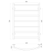 Рушникосушарка UNIO LD ER 700-500-7 BLK Драбинка Дуга електро чорна