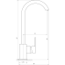 Змішувач для кухні Globus Lux Milano GLM-203SQ-FRANKE Змішувач для кухні Globus Lux Milano GLM-203SQ-FRANKE