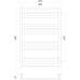 Рушникосушарка UNIO MS W 800-500-12 Модена вода Рушникосушарка UNIO MS W 800-500-12 Модена вода