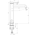 Змішувач для умивальника TOPAZ LOFT TLF 32203-H75-C, Шланги TAQ-M0855