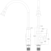 Змішувач для кухні Globus Lux BONN GLB-0203SA-BB-B01