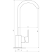 Змішувач для кухні Globus Lux Milano GLM-203SQ-BB Змішувач для кухні Globus Lux Milano GLM-203SQ-BB