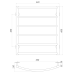 Рушникосушарка UNIO LD W 600-500-6 Драбинка Дуга вода Рушникосушарка UNIO LD W 600-500-6 Драбинка Дуга вода