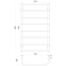 Рушникосушарка UNIO LS ER 900-500-8  Драбинка Скоба електро