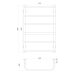 Рушникосушарка UNIO LS W 800-500-6 Драбинка Скоба вода Рушникосушарка UNIO LS W 800-500-6 Драбинка Скоба вода