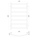 Рушникосушарка UNIO LD W 800-500-7 Драбинка Дуга вода Рушникосушарка UNIO LD W 800-500-7 Драбинка Дуга вода