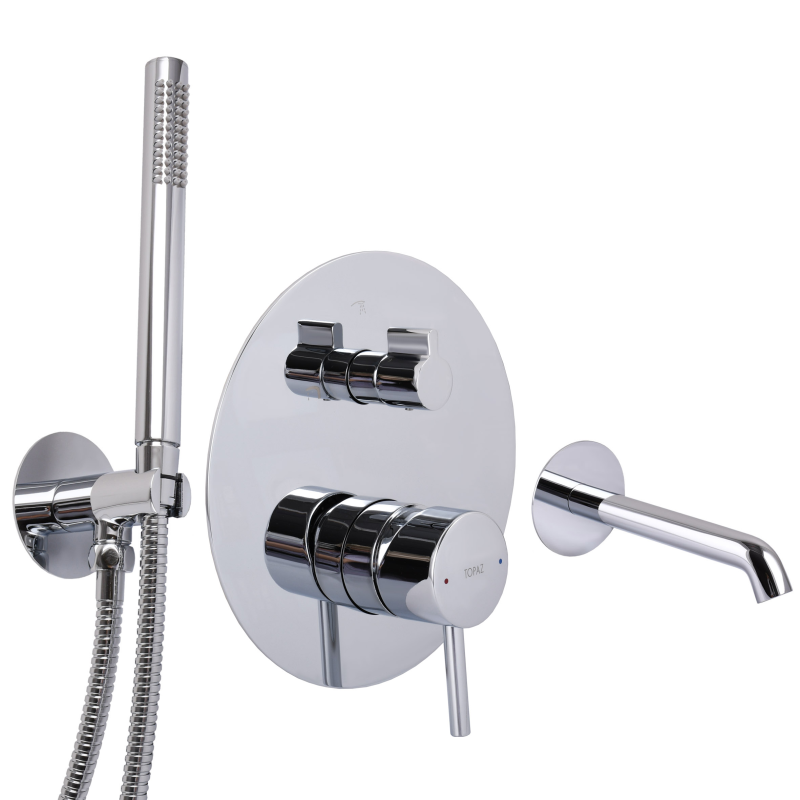 Змішувач для ванни вбудований TOPAZ LOFT TLF 32202-H39-C