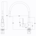 Змішувач для кухні Globus Lux Dolly GLD-0203LR-BL