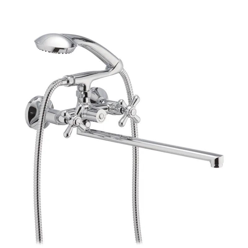Змішувач для ванни HAIBA DOMINOX 140 EURO (Колір хром) (HB0064)