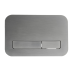 Панель змиву KOER KT-0609-07 240x160x7mm пластикова, кнопка лінійна (колір графіт) (KR6133)