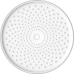 Лійка для душу стельова KOER KP-0413-01-OH, 250 мм (Колір хром) (KR5417)