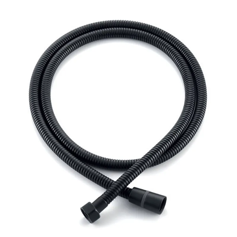 Шланг для душу KOER KB-0801-150-05 BLACK, обплетка нержавіюча сталь 150 см (Колір чорний)(KR4804)