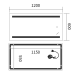 Дзеркало MIXXUS PREMIUM LINES MR17-120x60-REVERSE з LED Touch, Anti-fog, димером, рег. яскравості (MP6626) Дзеркало MIXXUS PREMIUM LINES MR17-120x60-REVERSE з LED Touch, Anti-fog, димером, рег. яскравості (MP6626)