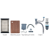 Мийка з нерж. сталі MIXXUS PREMIUM MH7545-SET-05 NANO-SILVER (3.0/0.8) комплект (Колір нерж) (MX9634)