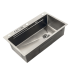 Мийка з нерж. сталі MIXXUS PREMIUM MH7545-SET-05 NANO-SILVER (3.0/0.8) комплект (Колір нерж) (MX9634)
