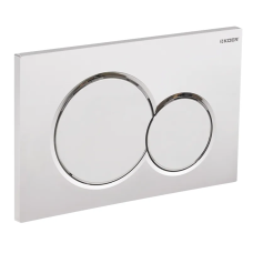 Панель змиву KOER KT-0601-01 240x160x10mm пластикова, кнопка кругла (колір хром) (KR5174)