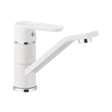 Змішувач для умивальника MIXXUS PREMIUM TIGER 555-15cm NUT WHITE (Колір білий) (MI0574)