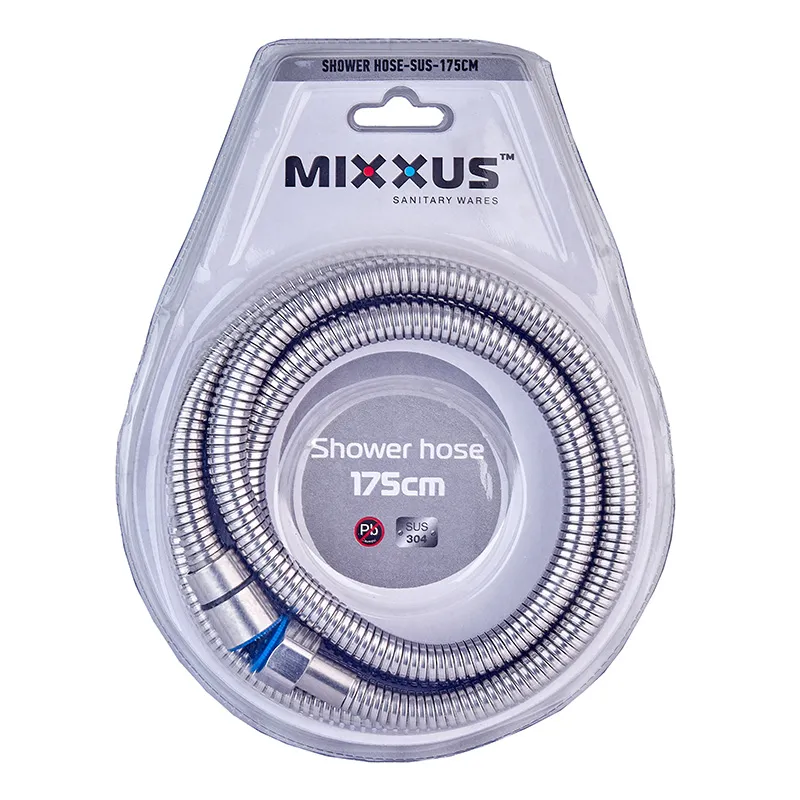 Шланг для душу MIXXUS HFS-01.SUS-175cm з нерж. сталі SUS304 (Колір нерж) (MI6054) Шланг для душу MIXXUS HFS-01.SUS-175cm з нерж. сталі SUS304 (Колір нерж) (MI6054)