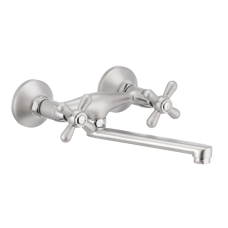 Змішувач для кухні настінний HAIBA DOMINOX 361 SATIN (Колір сатин) (HB0093)