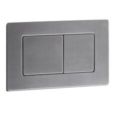 Панель змиву KOER KT-0612-07 240x160x10mm з нержавіючої сталі, кнопка квадратна (колір графіт) (KR6122)