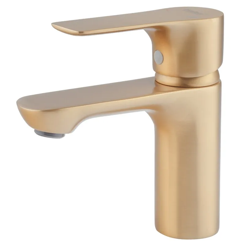 Змішувач для умивальника HAIBA MILANO 001 BRUSHED GOLD (Колір матове золото) (HB9619) Змішувач для умивальника HAIBA MILANO 001 BRUSHED GOLD (Колір матове золото) (HB9619)