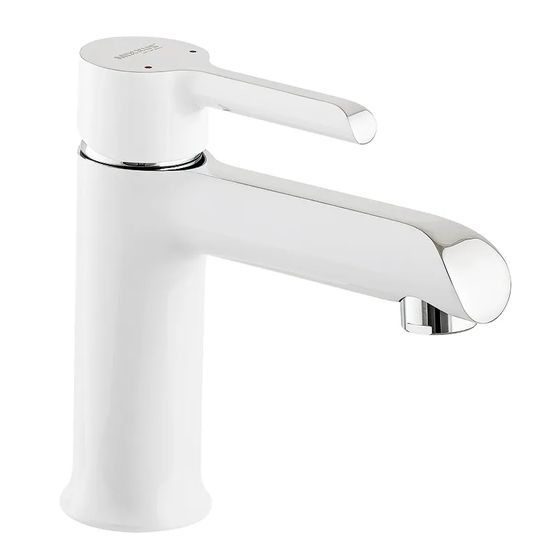 Змішувач для умивальника MIXXUS PREMIUM EDEM 001 WHITE (Колір білий/хром) (MI5843)