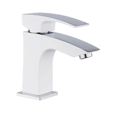 Змішувач для умивальника KOER KB-10007-04 (Колір хром+білий) (KR5149)
