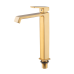 Змішувач для умивальника високий HAIBA GAUDI 001 HIGH NUT BRUSHED GOLD (Колір матове золото) (HB9597)