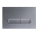 Панель змиву KOER KT-0608-07 240x160x10mm пластикова, кнопка закруглена (колір графіт) (KR6128)