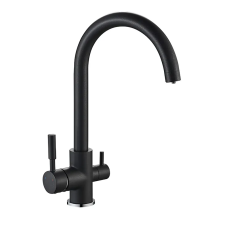 Змішувач для кухні MIXXUS PREMIUM MAFIN 021 BLACK з виходом для питної води (Колір чорний) (MI5931)
