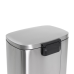 Відро для сміття з плавним закриттям прямокутне MIXXUS BEVEL-TC0105 SS COLOR 5л (колір нержавійка) (MI7086)