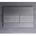 Панель змиву KOER KT-0603-07 240x160x10mm пластикова, кнопка лінійна (колір графіт) (KR5321)