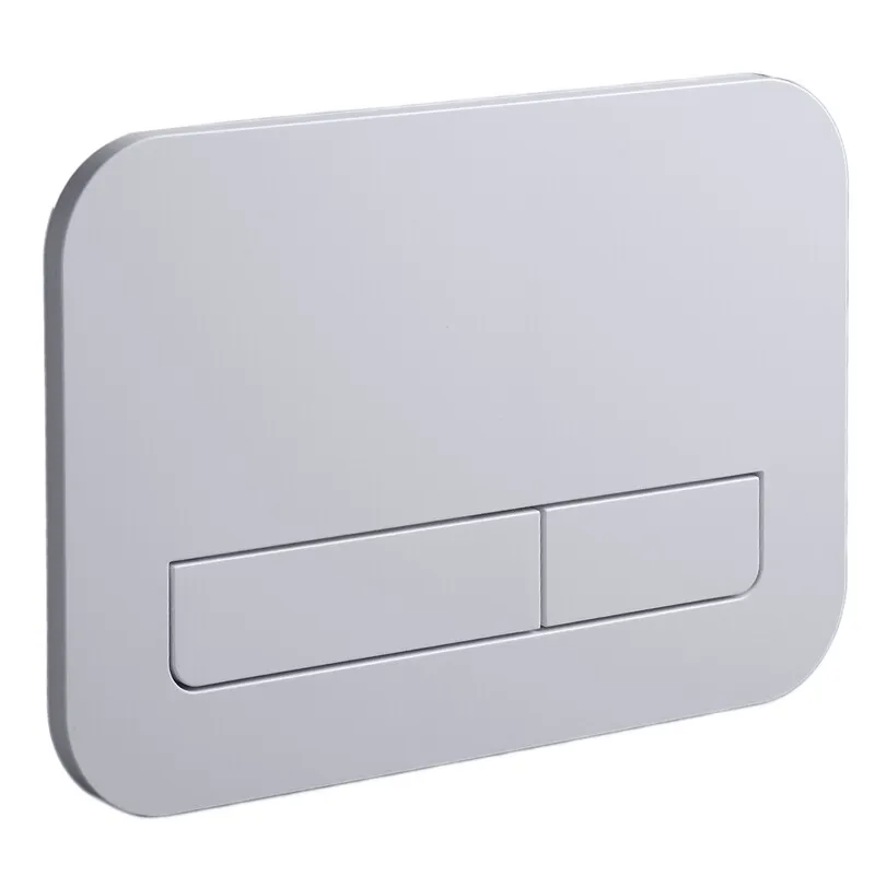 Панель змиву KOER KT-0609-01 240x160x7mm пластикова, кнопка лінійна (колір хром) (KR6130)