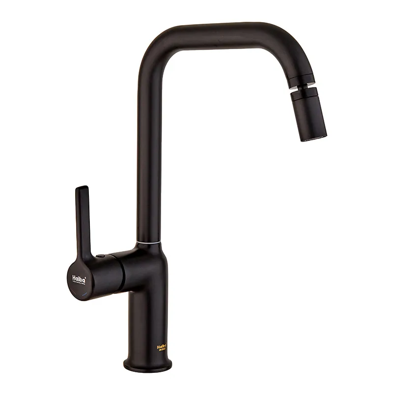 Змішувач для кухні HAIBA MARKUS 017 NUT BLACK (Колір чорний) (HB3973)