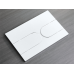 Панель змиву KOER KT-0604-03 240x160x10mm пластикова, кнопка закруглена (колір білий) (KR5322)