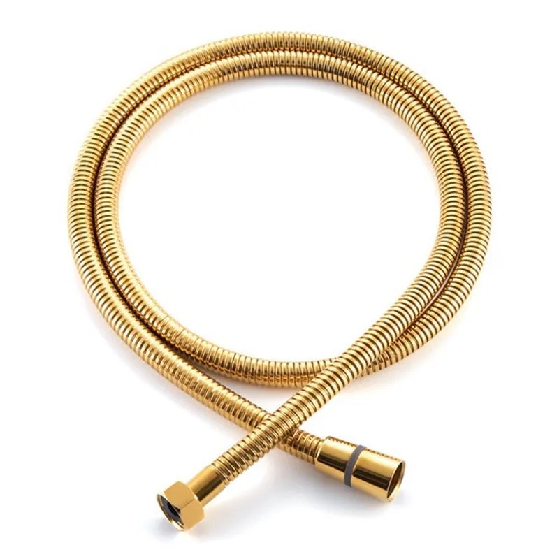 Шланг для душу KOER KB-0801-150-10 GOLD, обплетка нержавіюча сталь 150 см (Колір золото) (KR4806)