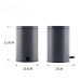 Відро для сміття з плавним закриттям овальне MIXXUS PREMIUM OLIVARY-TC0105 GRAPHITE 5 л (колір графіт) (MI7063)
