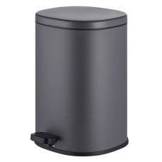 Відро для сміття з плавним закриттям овальне MIXXUS PREMIUM OLIVARY-TC0105 GRAPHITE 5 л (колір графіт) (MI7063)