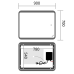 Дзеркало MIXXUS PREMIUM OLIVARY MR19-90x70-REVERSE з LED Touch, Anti-fog, димером (3-6,5kK) (MP6630) Дзеркало MIXXUS PREMIUM OLIVARY MR19-90x70-REVERSE з LED Touch, Anti-fog, димером (3-6,5kK) (MP6630)