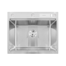 Мийка Mixxus MH6050-SK NANO-SILVER (3.0/0.8) з н.ст. зі сходинкою для суш.,з підст.під ножі(нерж.)(MX1941)