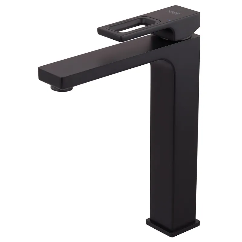 Змішувач для умивальника високий KOER KB-11009-05 (Колір чорний) (KR3501)