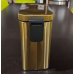 Відро для сміття з плавним закриттям прямокутне MIXXUS PREMIUM QUADRO-TC0105 BRUSHED GOLD 5 л (колір матове золото) (MI8394)