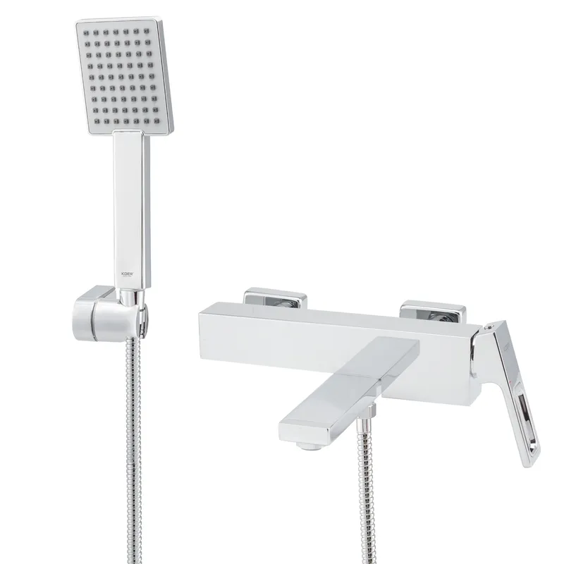 Змішувач для ванни з коротким виливом KOER KB-41009-01 (Колір хром) (KR3502)